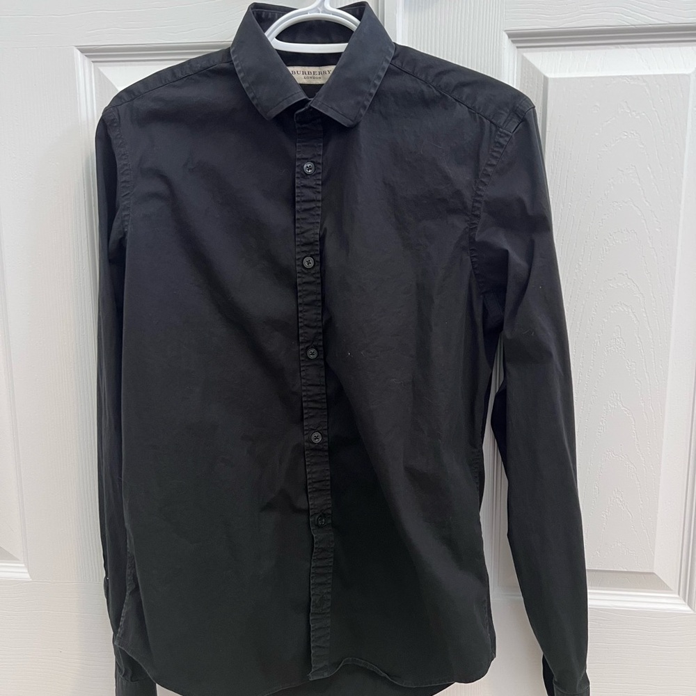 Burberry Men's Black Dress Shirt
